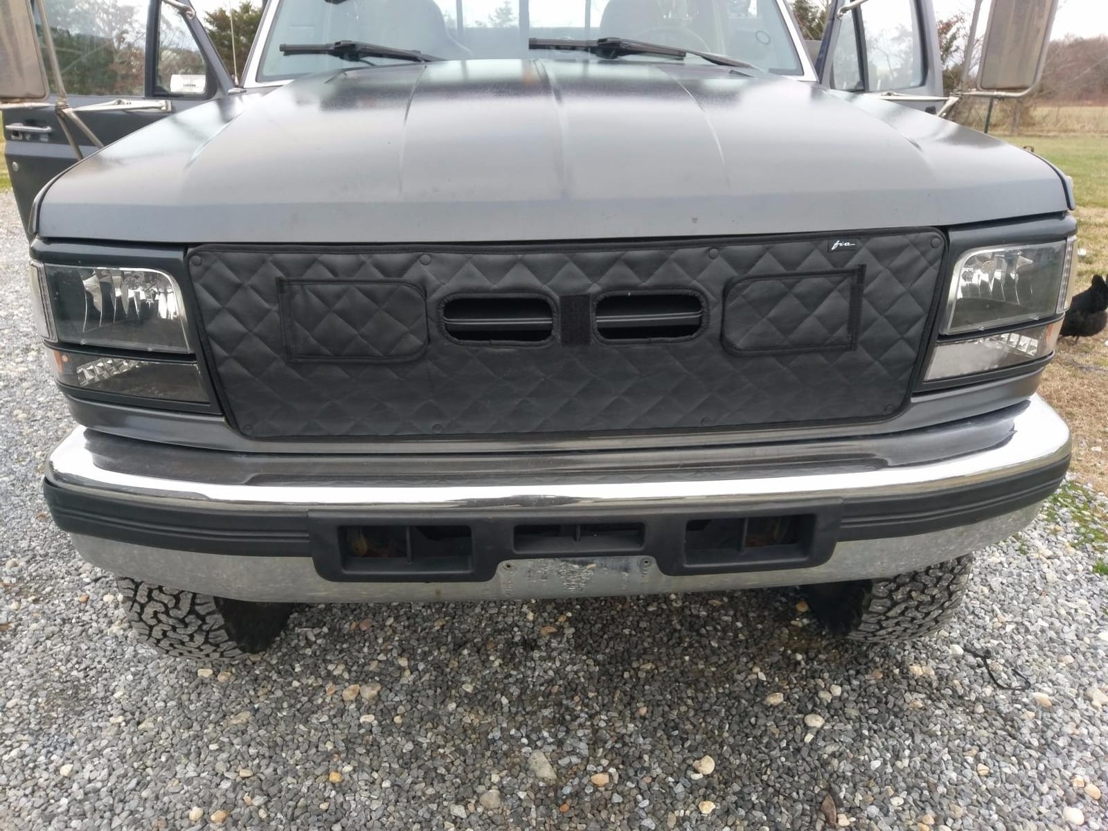Fia WF922-2 Custom Fit Winter Front/Bug Screen, Black customer photo 2
