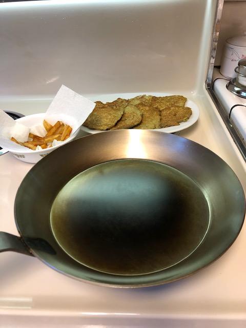 Matfer Bourgeat Black Carbon Steel Frying Pan, 8 1/2
