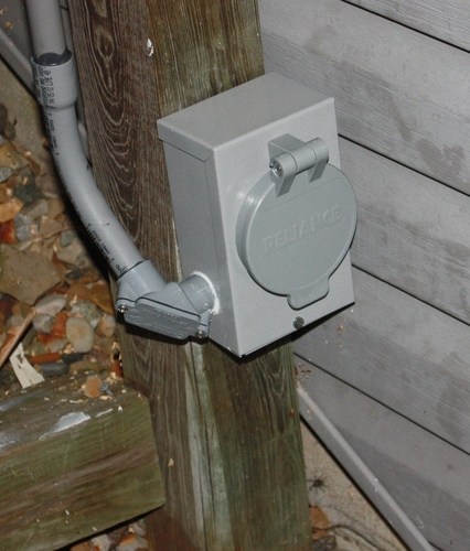 Reliance Controls Generators Up to 7,500 Running Watts PB30 30-Amp NEMA 3R Power Inlet Box, Gray customer photo 2