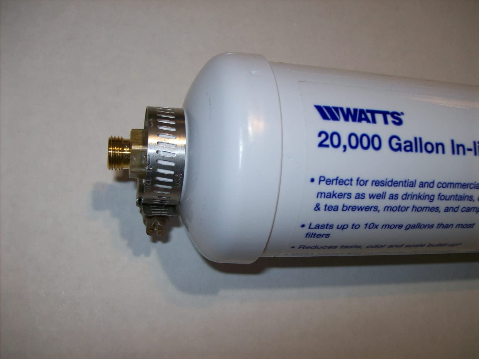Watts Premier 20,000 Gallon Inline Water Filter with Two 1/4