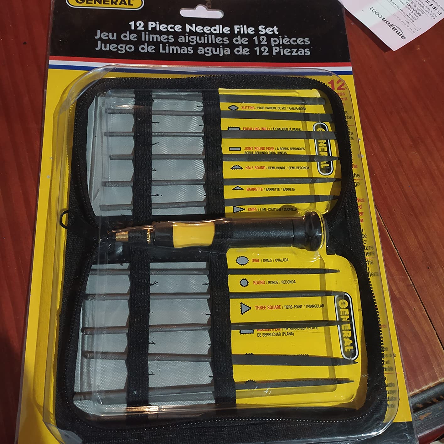 General Tools 707475 Swiss Pattern Needle File Set, 12-Piece, Black, Set of 12 and Handle customer photo 1