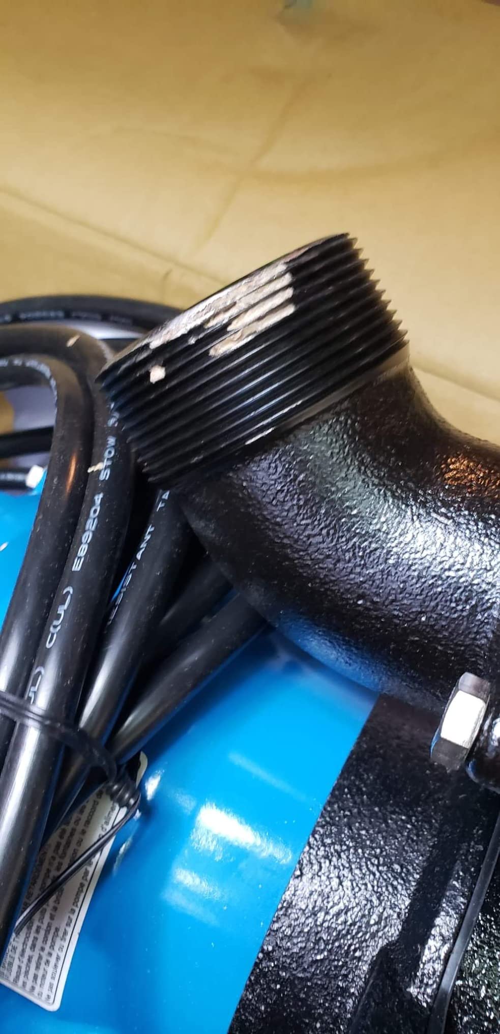Tsurumi Pump HS2.4S Submersible Trash Pump with Agitator 1/2 HP 115V 2 in Discharge Ideal for Dewatering Applications with Sand, Solids, and Other Debris | 39 GPM / 2340 GPH customer photo 1