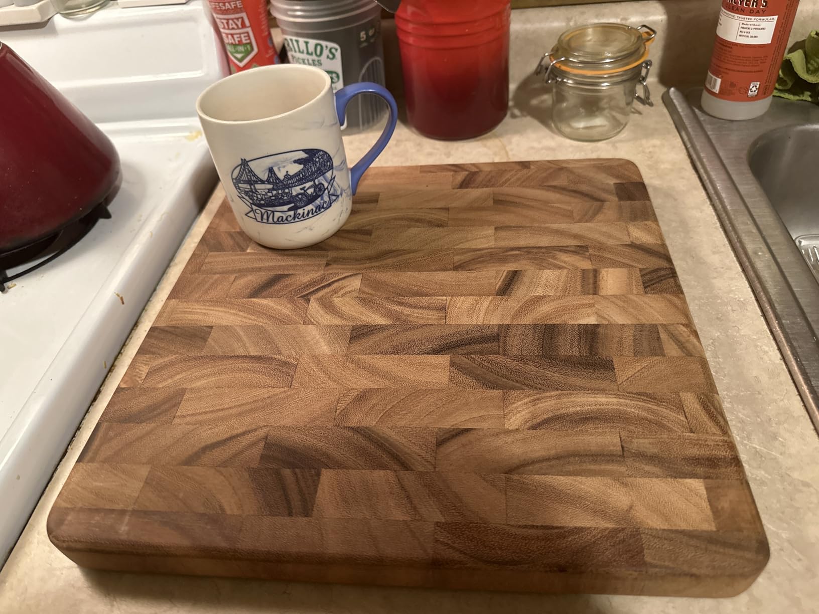 Ironwood Gourmet, Board Chefs Charleston End Grain | Knife-Friendly End Grain Surface | Protects Blade Edges | Ideal Charcuterie & Serving Board | Butcher Block | Beautiful Design customer photo 2