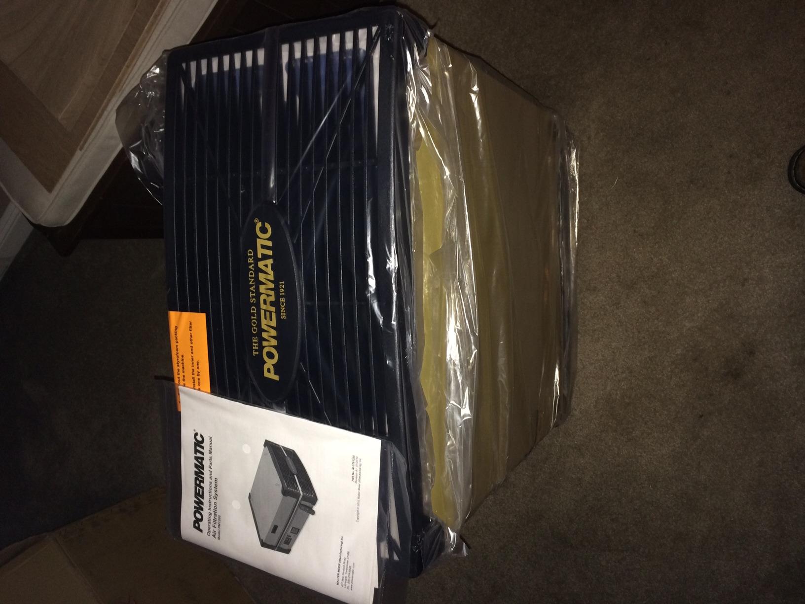 Powermatic Air Filtration System, 5-Micron Filter, 1196 CFM, 115V 1Ph (Model PM1200) customer photo 1