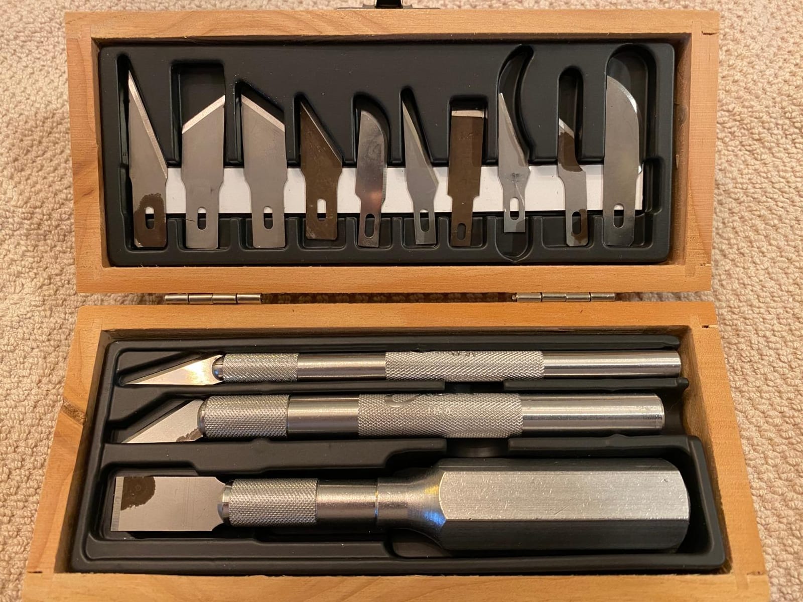 Excel Blades 13-Piece Craft Knife Set, Hobby Knife Handles, Case, USA Kit | Light- to Heavy-Duty Handles and Assorted Blades for Crafting, Scrapbooking, DIY & Precision Cutting, Made in USA customer photo 1