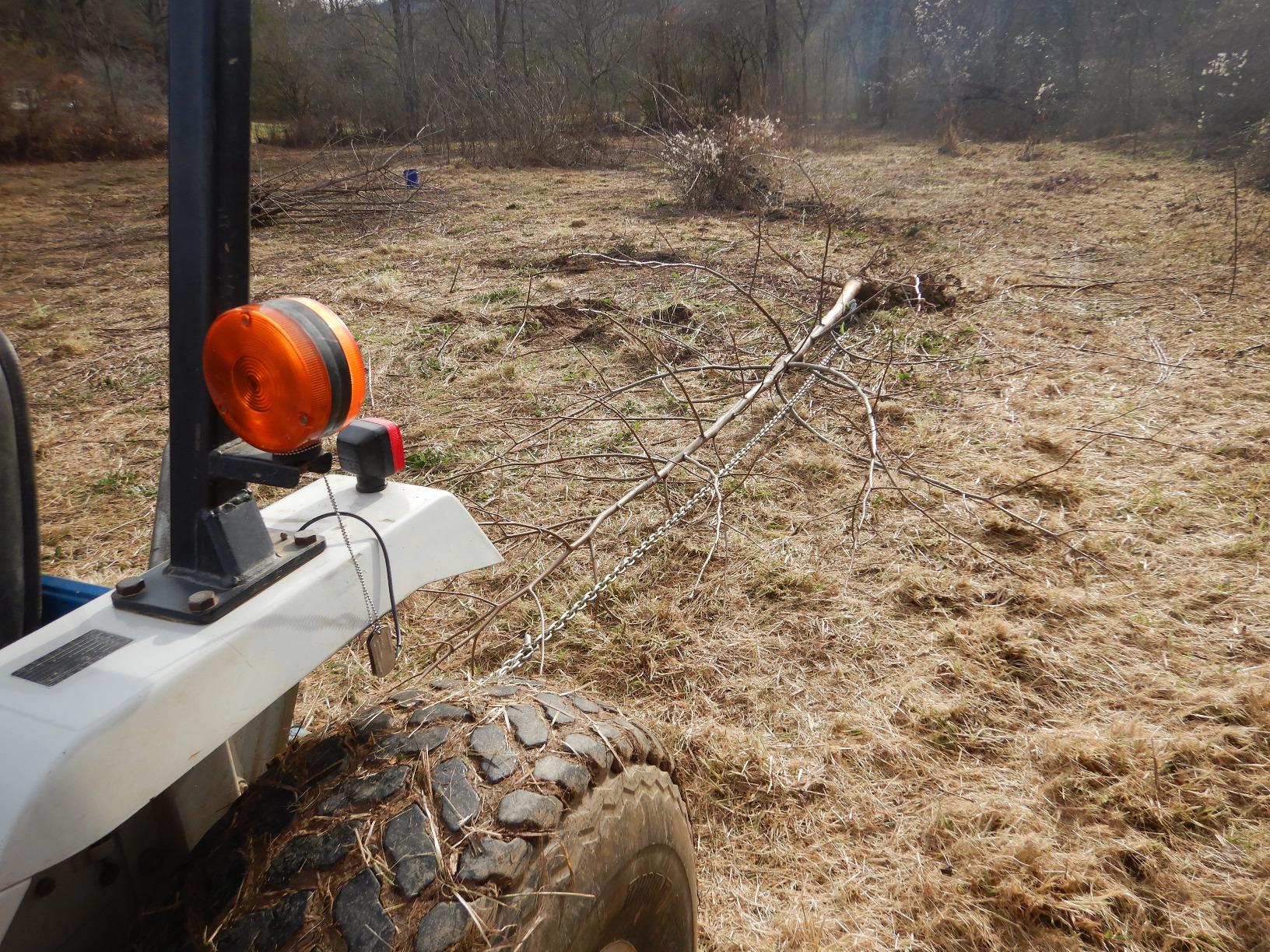 Brush Grubber Heavy Duty Steel 360 Degree Tree Stump Remover Tractor and ATV Attachment for Brush Trees and Small Trees, Green customer photo 1