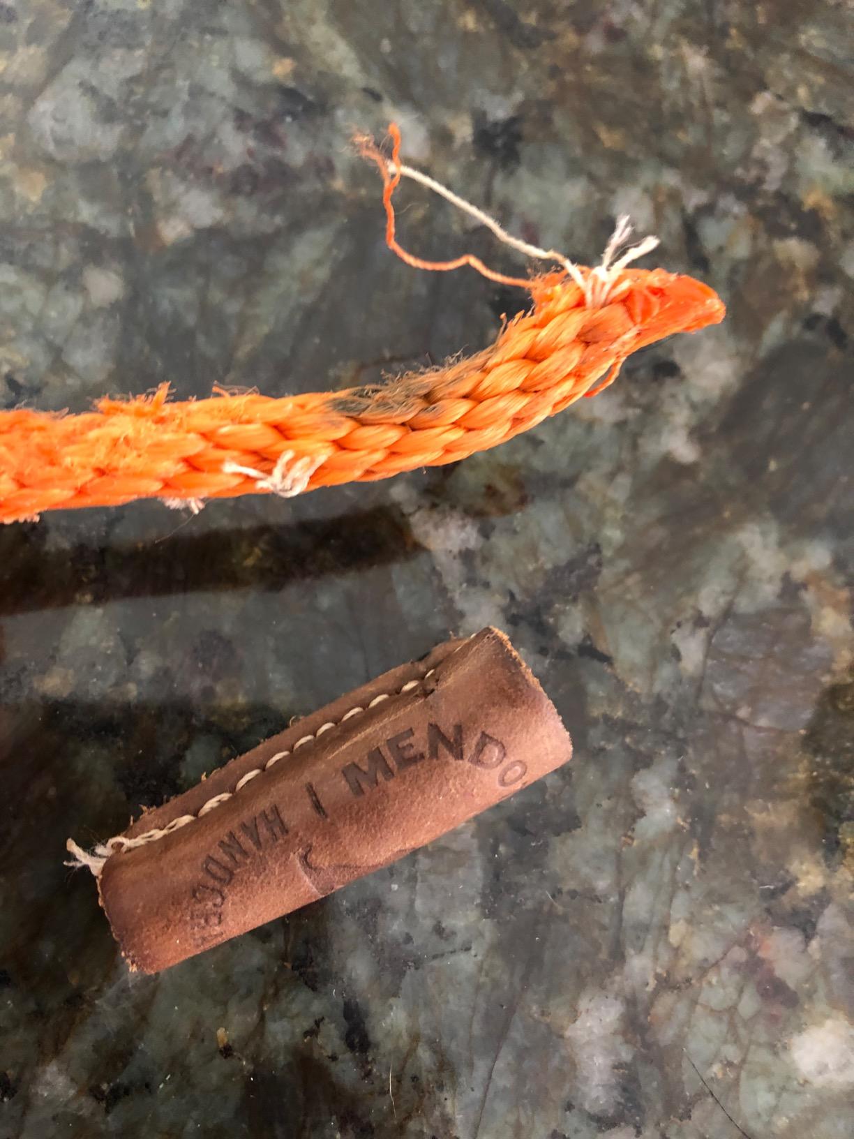 Mendota Pet Check Cord Leash - Dog Training Lead - Made in The USA - Orange, 3/8 in x 50 ft Trainer 50 customer photo 1