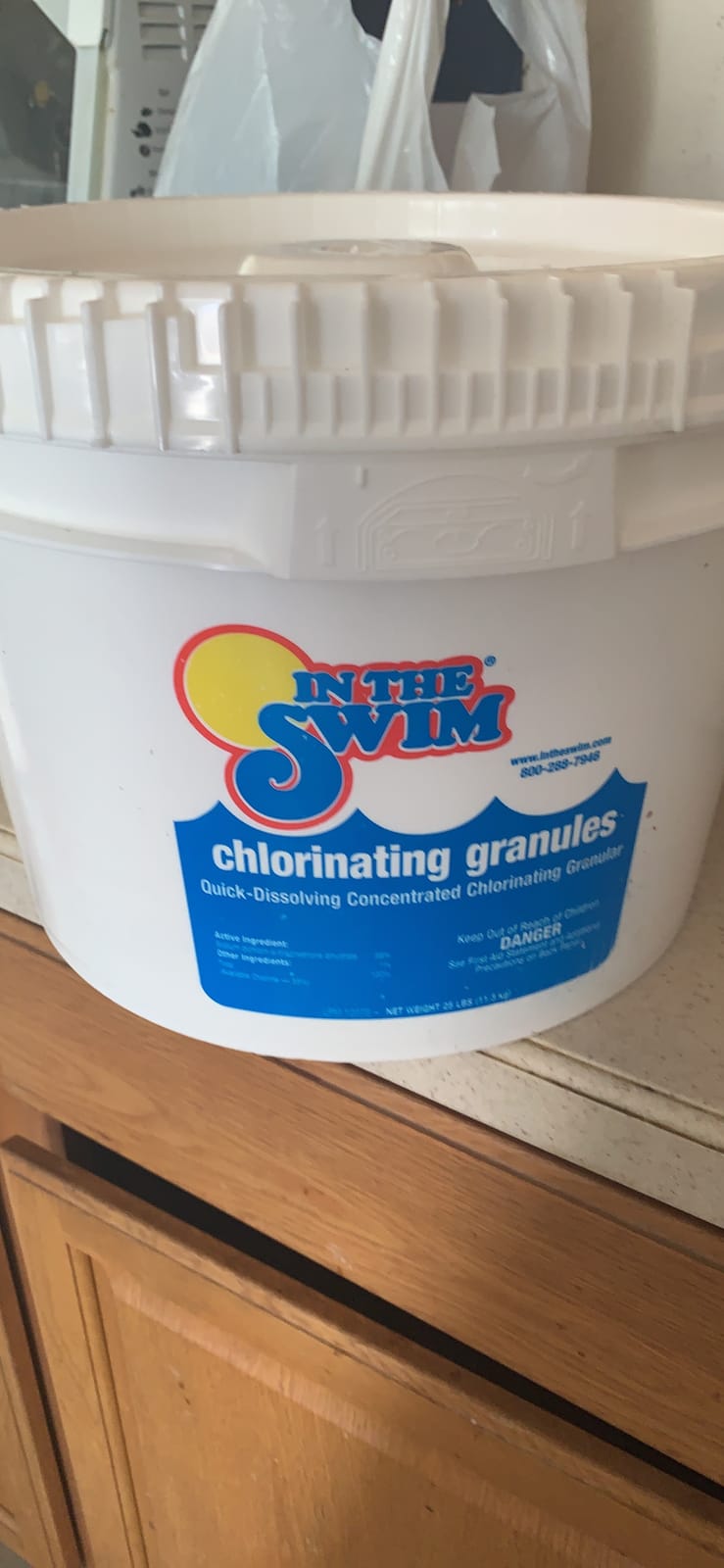 In The Swim Sodium Dichlor Chlorine Shock Granules - 25 Pounds | For Sanitizing Swimming Pools - Fast Dissolving, pH Balanced Sanitizer - 56% Available Chlorine, 99% Sodium-Dichlor customer photo 1
