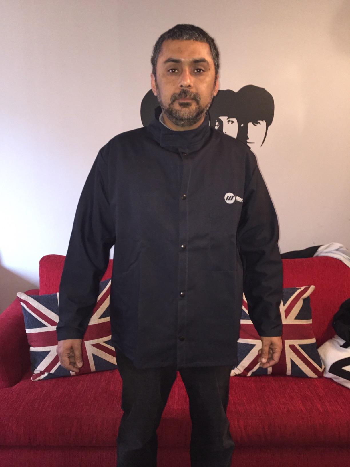 Miller Classic Cloth Jacket - 9oz Navy Cotton Welding Jacket XL - Everyday-Use Welder Jacket for Men & Women - Light-Duty Cloth Jackets for Welding - Flame Resistant (Navy Blue) customer photo 2