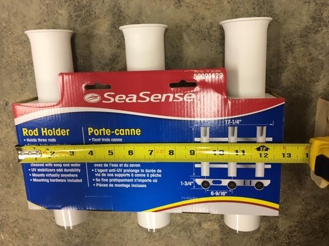 SeaSense 3-Rack Fishing Rod Holder for Your Boat, Pontoon, Garage - Convenient Storage for Fishing Poles, Mounting Hardware Included customer photo 2