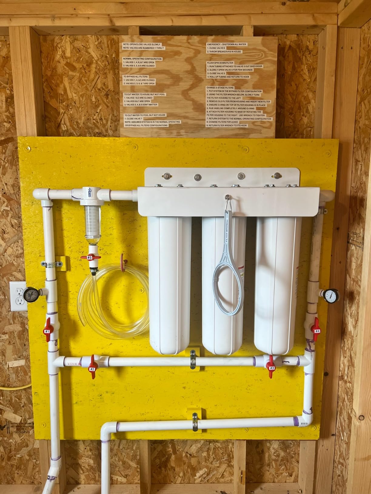 Home Master Whole House Three Stage Water Filtration System with Fine Sediment, Iron and Carbon, Blue customer photo 1