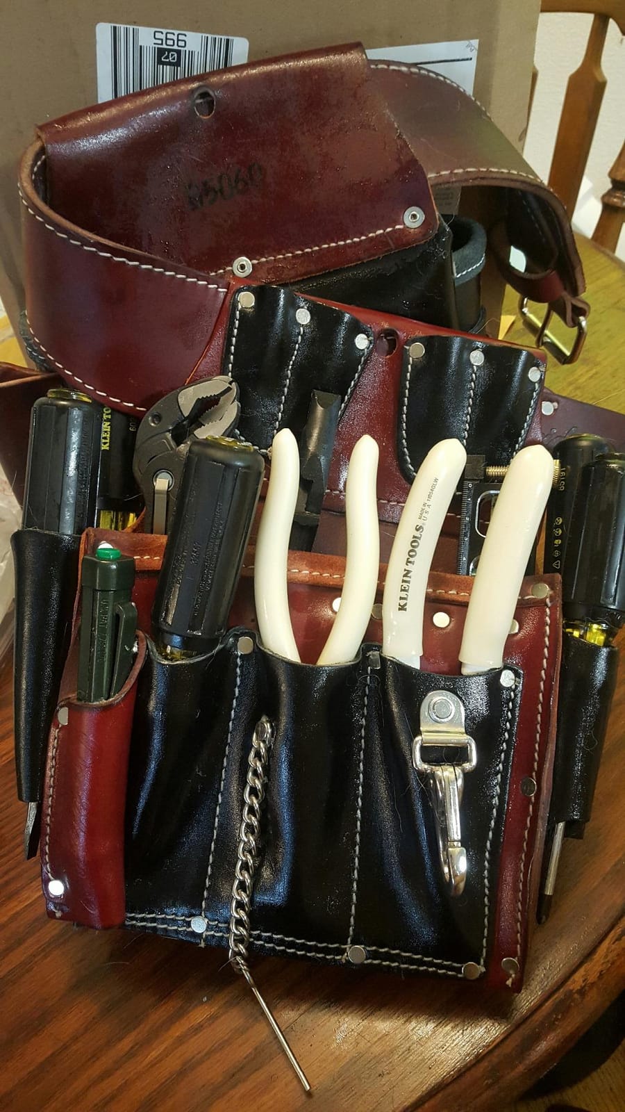 Occidental Leather Commercial Electrician's Tool Bag Set - Medium - 37 Pockets & Tool Holders - Made in USA customer photo 2