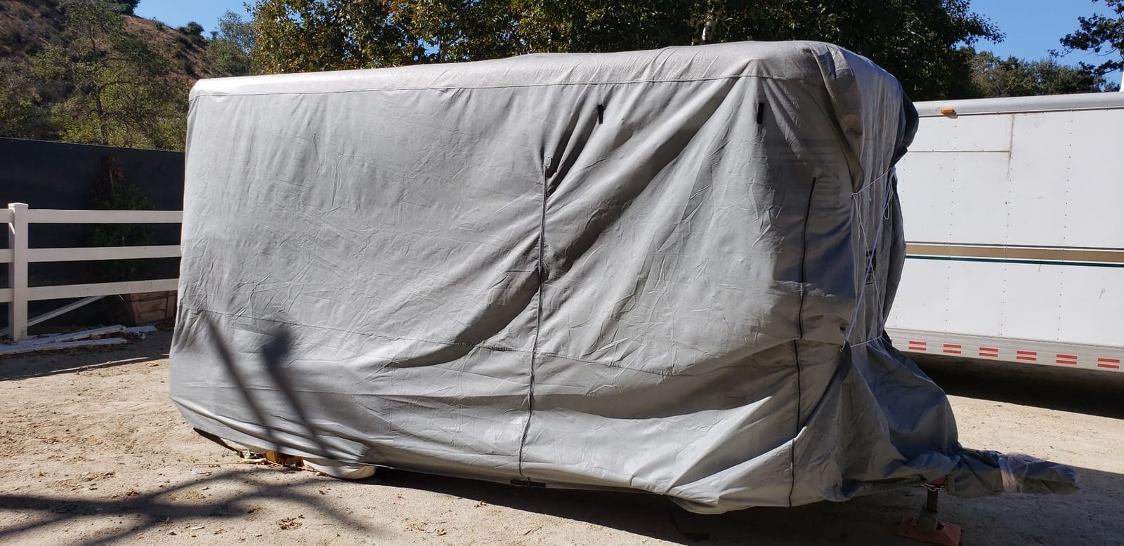 ADCO 46001 SFS Aqua-Shed Bumper-Pull Horse Trailer Cover - 8'-10' customer photo 1