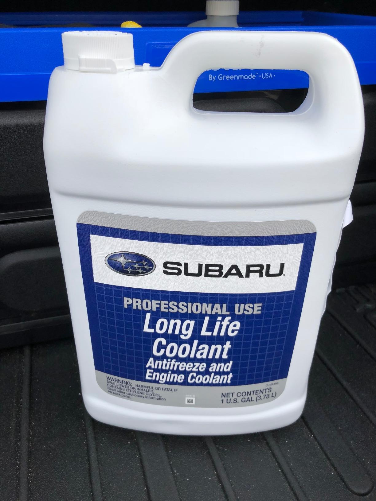 Subaru Genuine Super Coolant Blue Prediluted SOA868V9272 1 Gallon Pre Mixed 50/50 customer photo 1