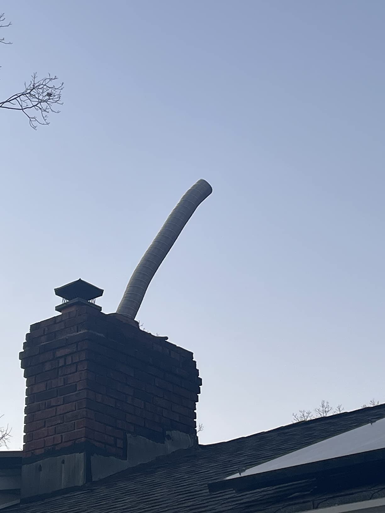 Basic FireSafe Flexible Chimney Liner Insert Kit | Fireplace Insert | Wood Stove Stainless Steel Chimney Liner Kit | Made in the USA | Heavy-Duty 6 Inch x 15 Feet customer photo 2