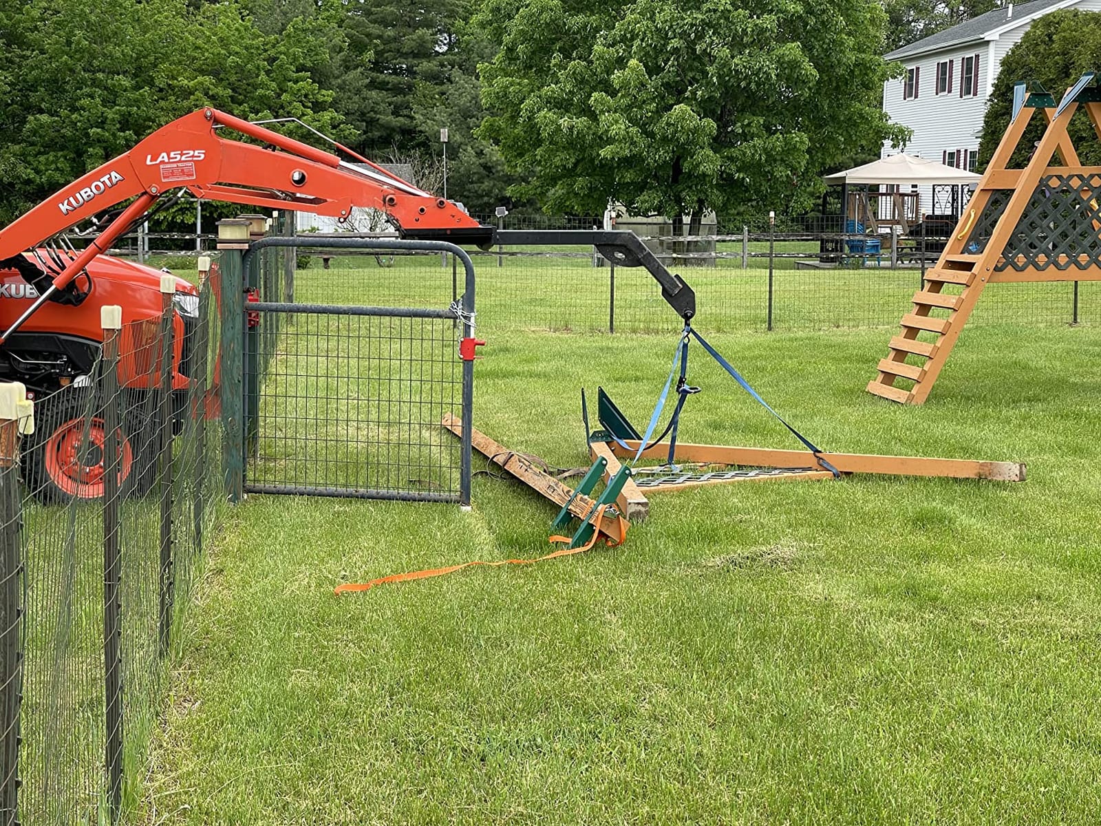 Titan Attachments 5 FT Tree Boom Attachment, Rated 3,500 LB, Skid Steer Quick Tach, Lift Pole Jib Hoist Crane customer photo 2