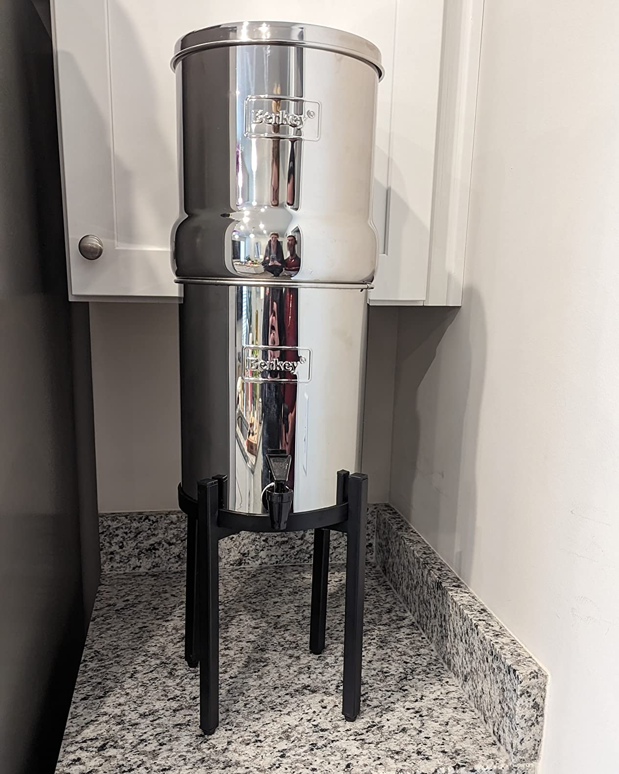 Big Berkey Gravity-Fed Stainless Steel Countertop Water Filter System 2.25 Gallon with 2 Authentic Black Berkey Elements BB9-2 Filters customer photo 2