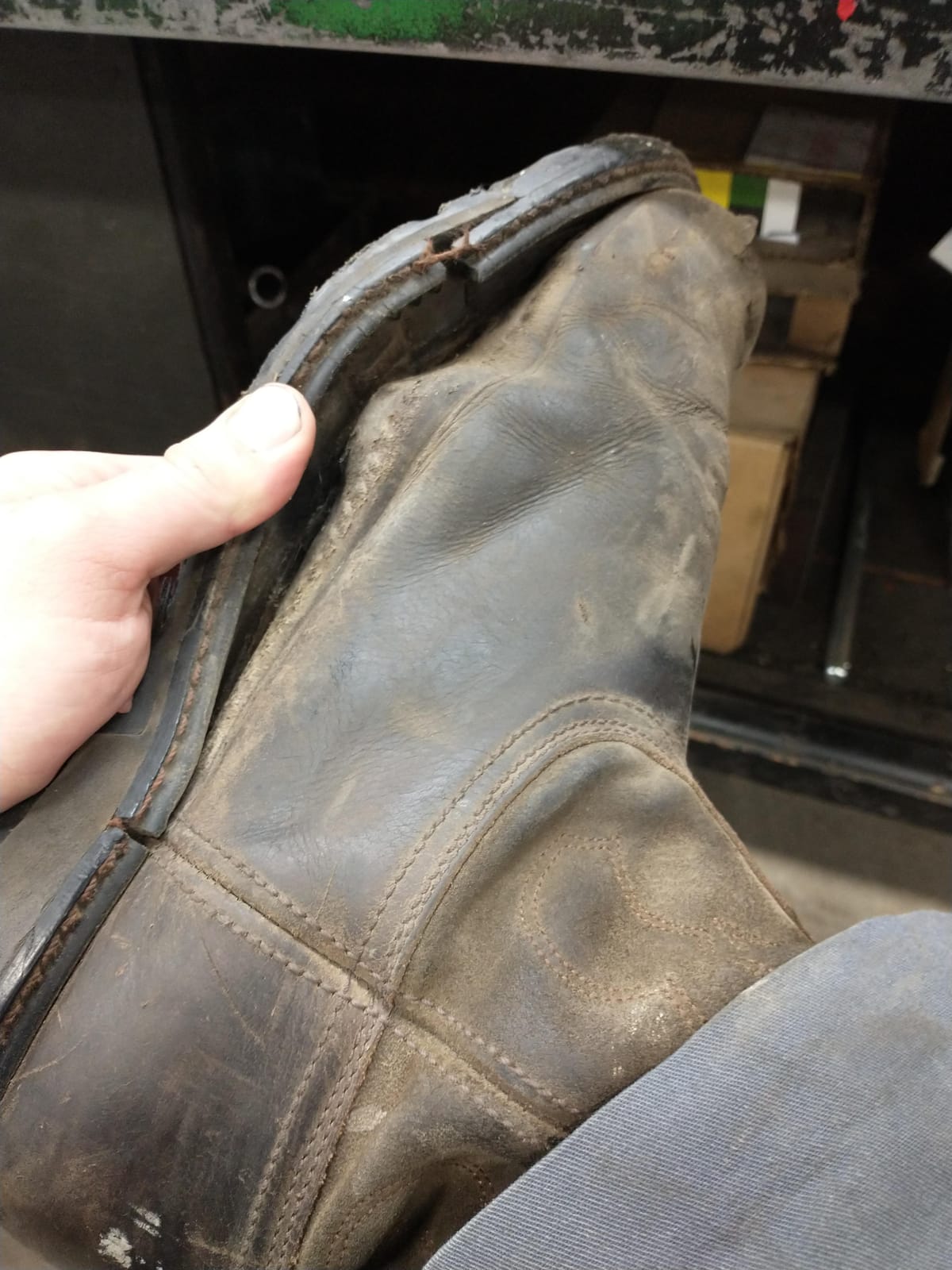 Ariat Groundbreaker Steel Toe Work Boot - Men's Wide Calf, Western Work Boots customer photo 2