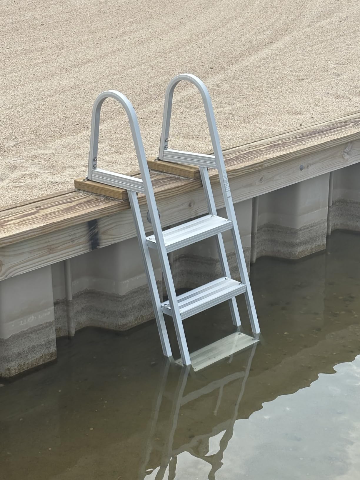 RecPro 3-Step Marine Boarding Ladder | Lightweight, Wide Non-Slip Steps, Built for Fresh and Saltwater Use customer photo 1