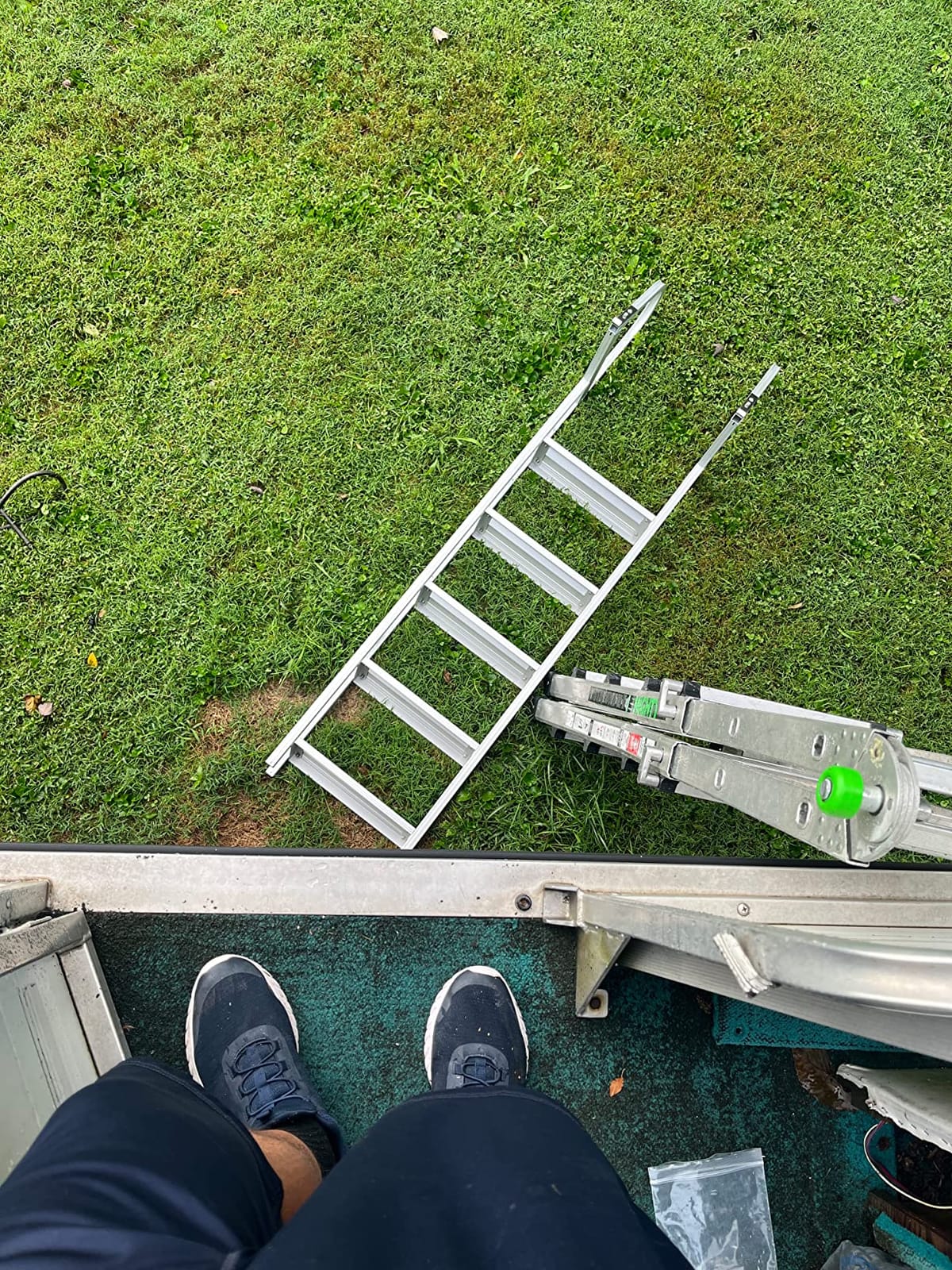 RecPro 3-Step Marine Boarding Ladder | Lightweight, Wide Non-Slip Steps, Built for Fresh and Saltwater Use customer photo 2