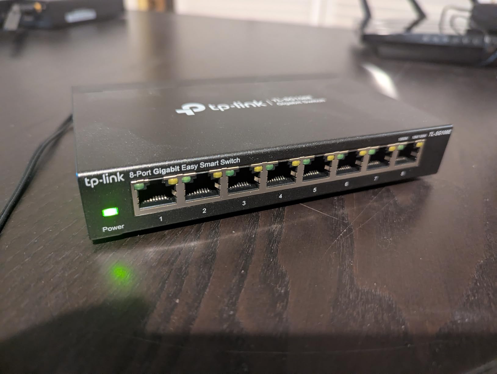 TP-Link 8 Port Gigabit Switch | Easy Smart Managed | Plug & Play | Desktop/Wall-Mount | Sturdy Metal w/ Shielded Ports | Support QoS, Vlan, IGMP and LAG (TL-SG108E) customer photo 1