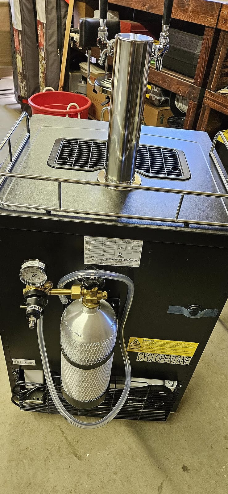 Kegco KC3000TWIN Full Size Dual Tap Kegerator with Digital Display - Black customer photo 1