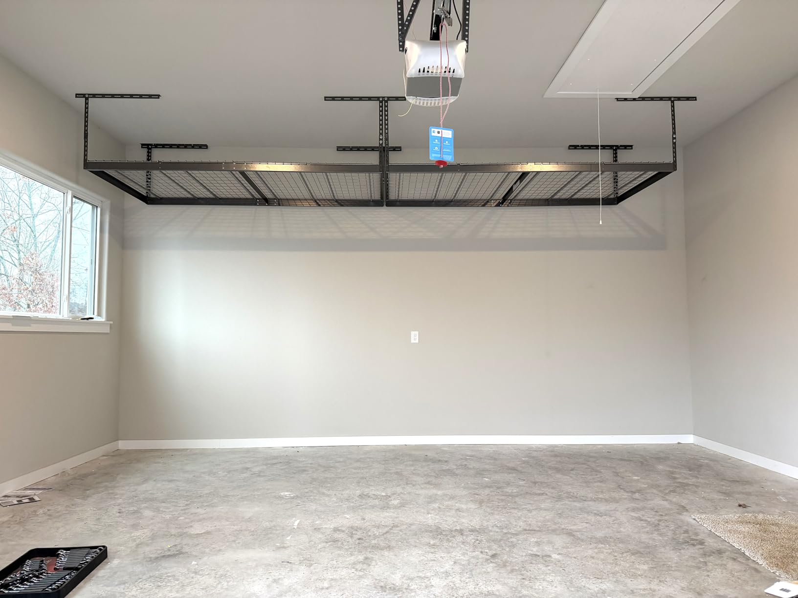MonsterRax 4x8 Overhead Garage Storage Rack, Gray, 24