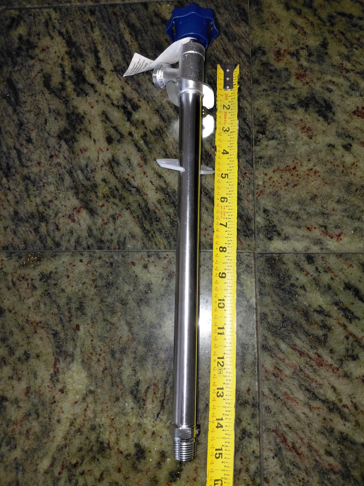 Eastman 10 Inch Frost Free Sillcock, 1/2 Inch MIP x 1/2 Inch Sweat, Blue, 80222 customer photo 1