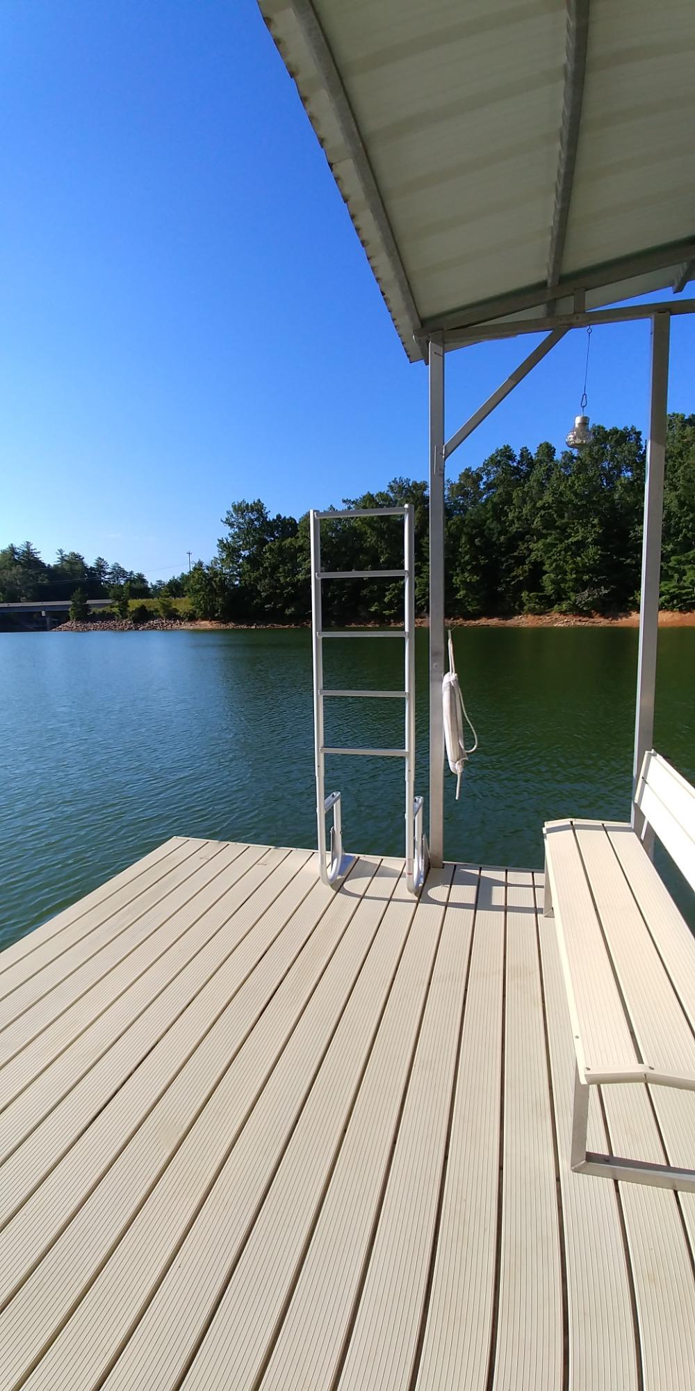 Extreme Max 3005.3473 Heavy Duty Flip-Up Dock Ladder with Comfortable Round Tube Frame - 4 Steps, 21