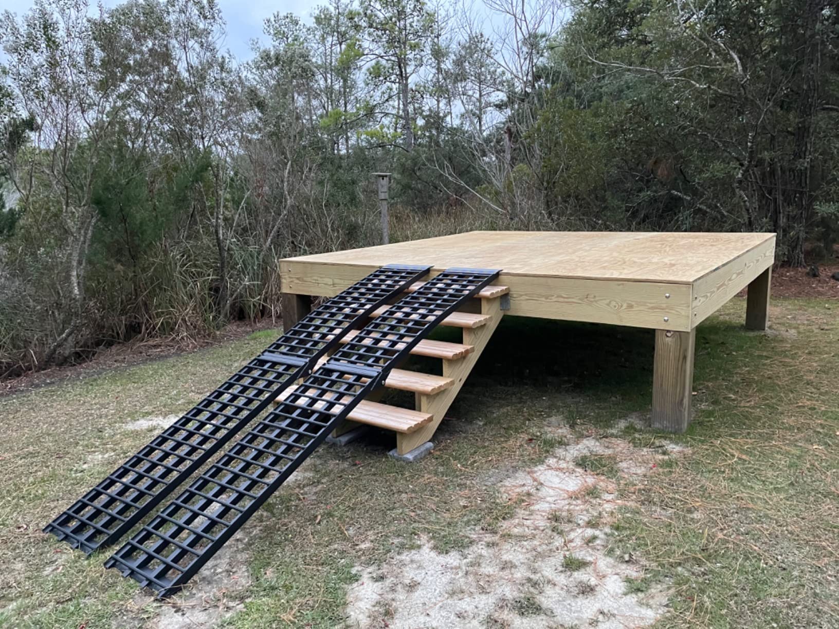 10' UTV/ATV Ramps for Loading Pickup Trucks, 2,000 lb Cap, Titan Ramps | ATV loading, truck or trailer, safety straps included, quad, four-wheeler, golf cart customer photo 1