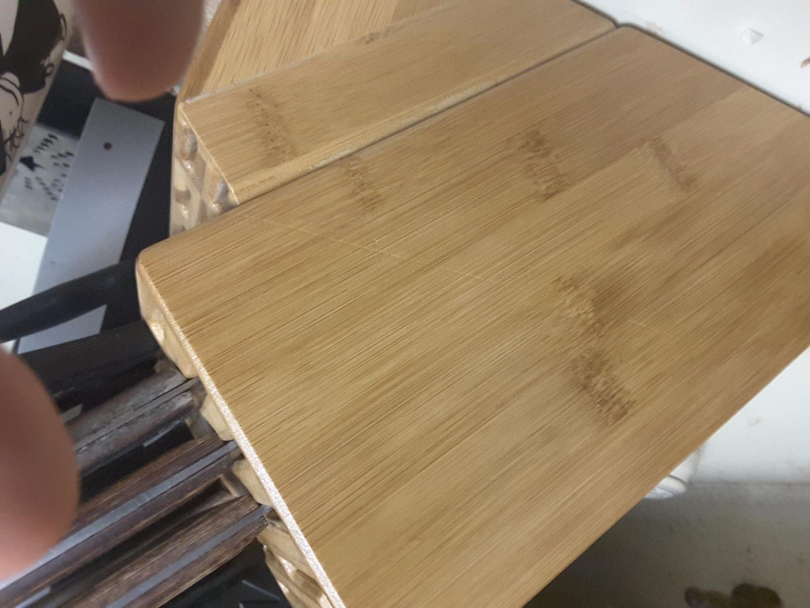 Shenzhen Knives 20 Slot Bamboo Countertop Knife Block - Large, 8x5.25x11 | Solid Wood Core, Bamboo Veneer, 20 Knife Slots, Universal Fit, Countertop Storage customer photo 1
