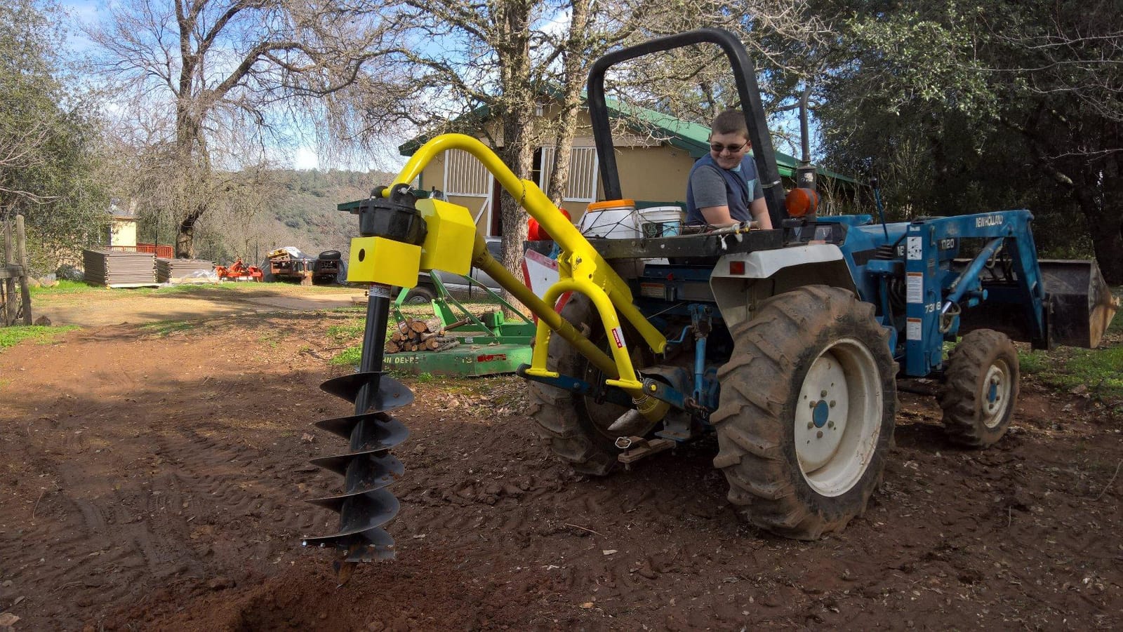Titan Attachments 30 HP 3 Point Post Hole Digger with 12