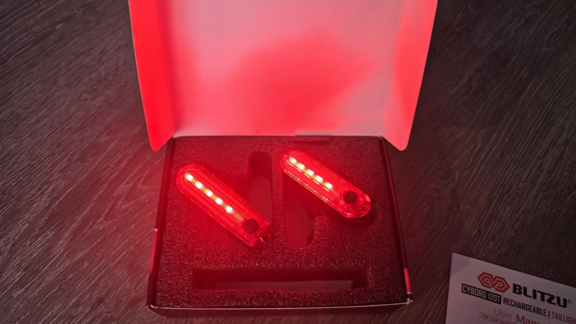 BLITZU Bike Tail Light, 2 Pack USB-C Rechargeable LED Bicycle Rear Lights | 120T, Bright LED, High Visibility Beam, 4 Modes, Easy Installation, Fast Charging, Long Battery Life, Durable, Waterproof customer photo 1