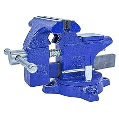 Yost Vises LV-4 Homeowner's Vise | 4.5 Inch Jaw Width with a 3 Inch Jaw Opening Home Vise | Secure Grip with Swivel Base | Blue customer photo 1