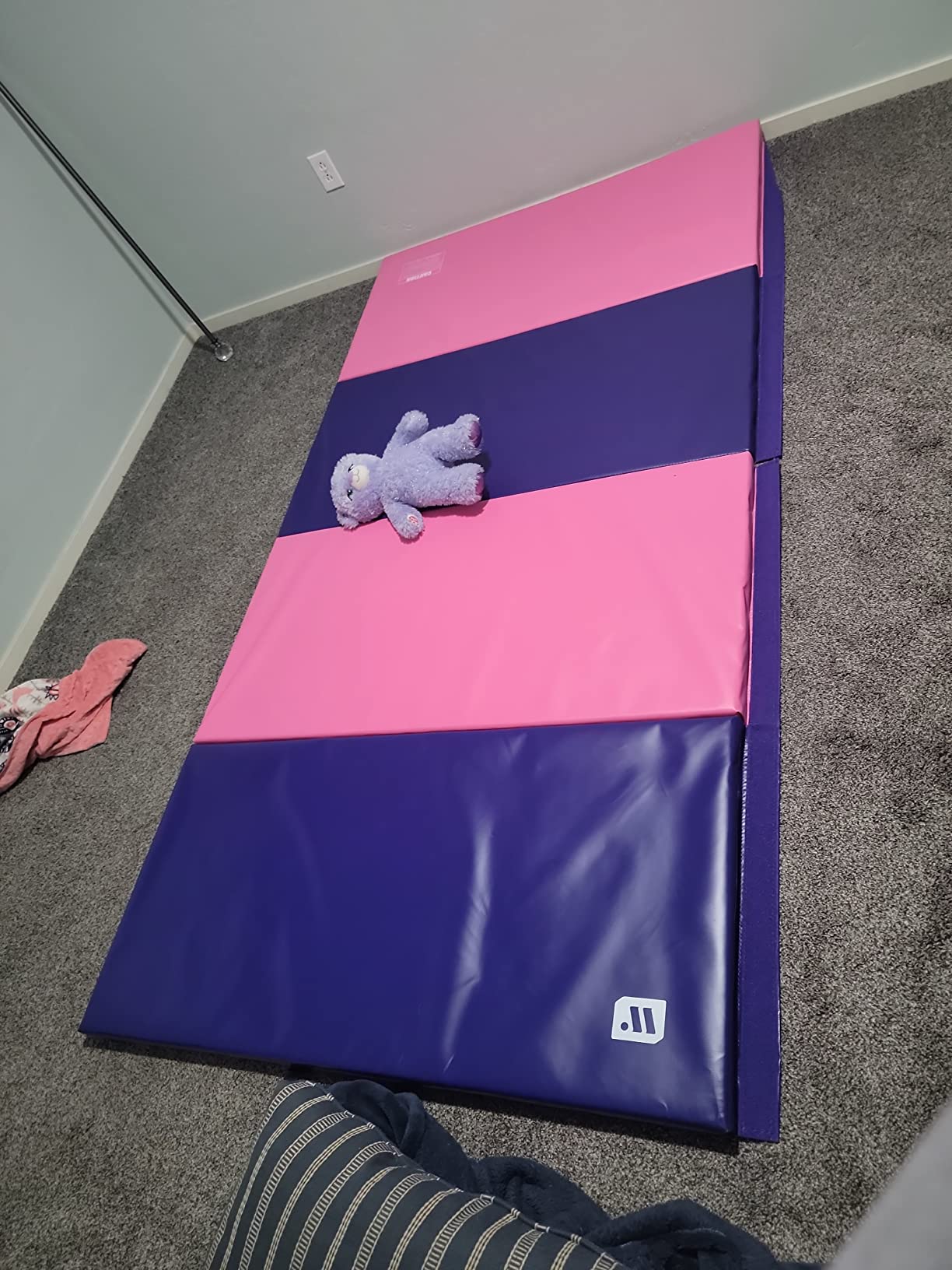 We Sell Mats Folding Exercise Mat - 2 Thick X-Large 4x8 ft | Extra large home exercise mat, thick cushioning for floor exercise, home workouts, and home gyms customer photo 1