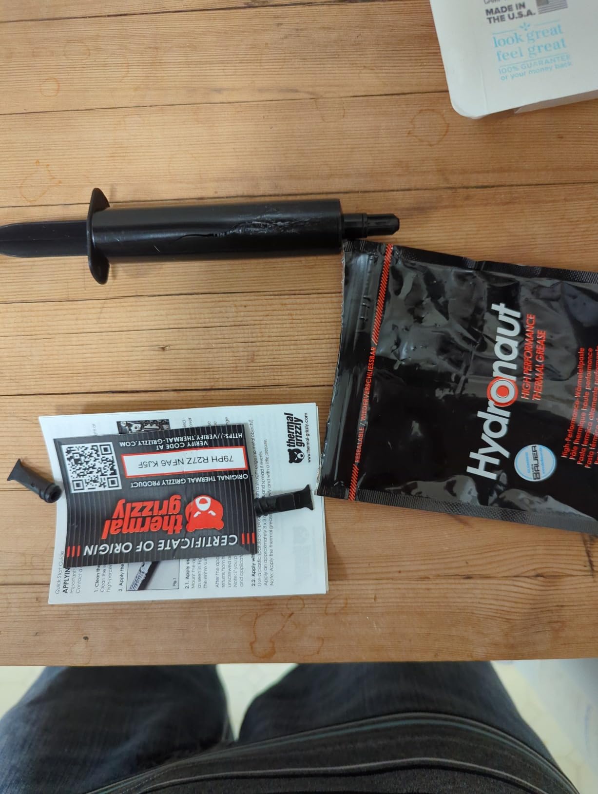 Thermal Grizzly Hydronaut - 7.8 Gram/3 ml - Conductive Thermal Paste for Air and Water Cooling CPU/GPU/PS4/PS5/Xbox customer photo 2