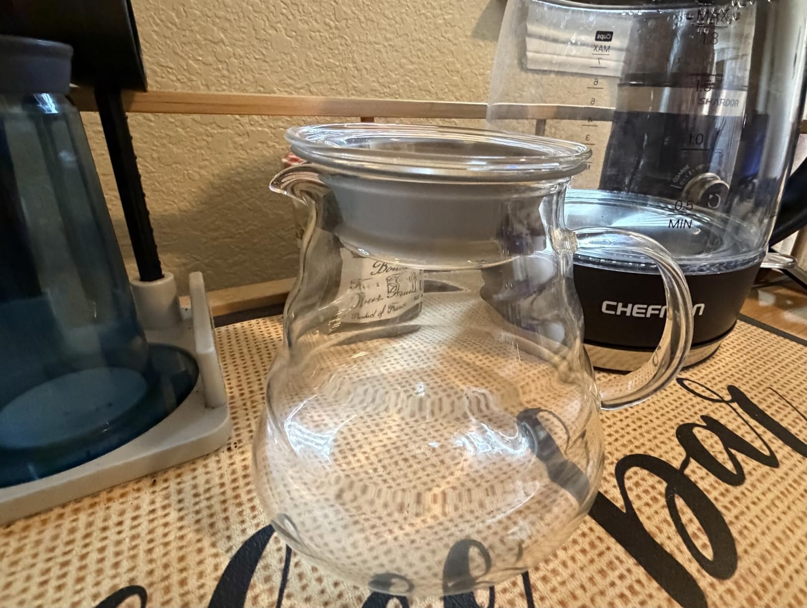 Hiware 600ml Coffee Server, Standard Glass Coffee Carafe, Coffee Pot, Clear customer photo 1