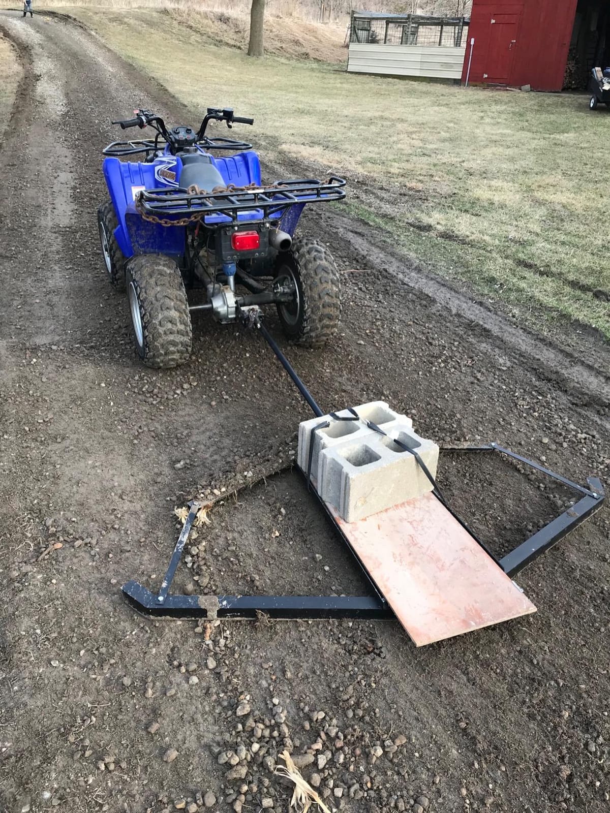 Titan Ramps Tow-Behind Steel Drag Harrow, Rake Attachment for Tractor Lawnmower, ATV, & UTV - Raking, Leveling & Grading Outdoor Tool customer photo 1