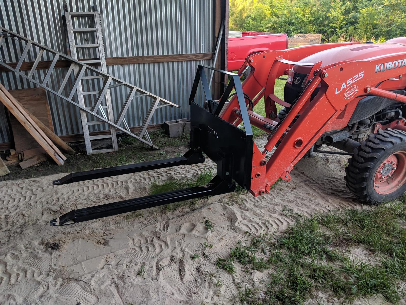 Titan Attachments Pin-On Pallet Fork Frame Attachment, 46