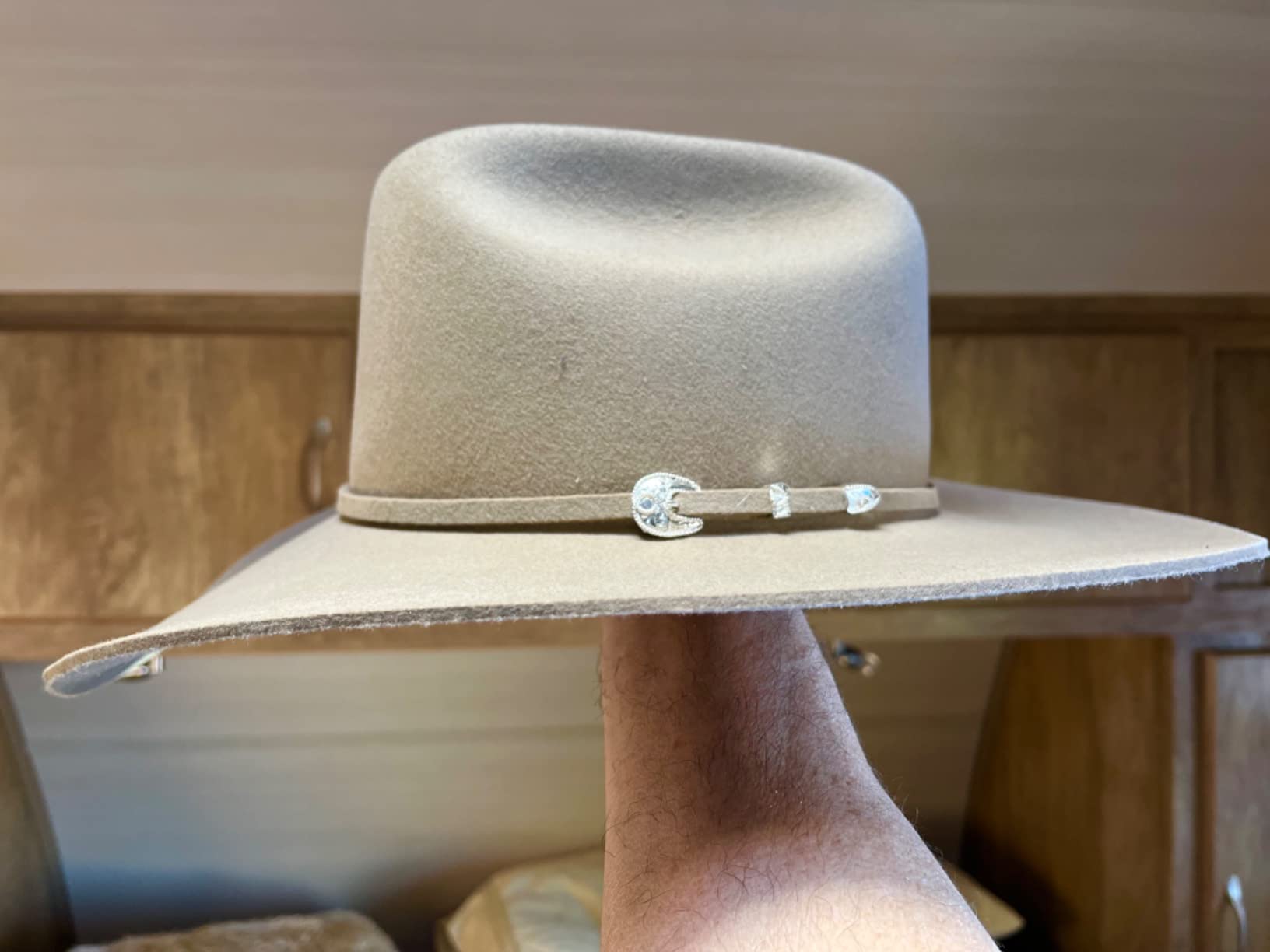 Men's 4X Corral Wool Cowboy Hat - Sbcral-754098 Silver Sand customer photo 1