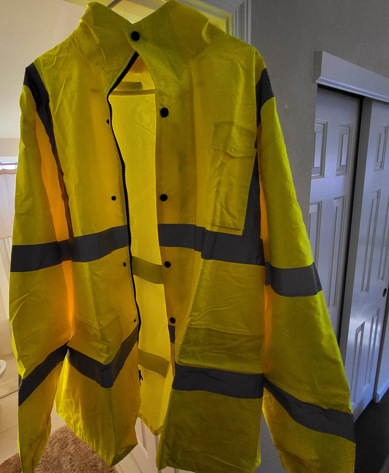 JORESTECH Hi-Visibility Waterproof Rain Jacket, ANSI/ISEA 107-2015 Class 3 Type R customer photo 1