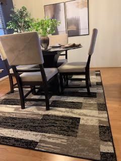 SUPERIOR Rockwood Modern Geometric Indoor Area Rug, 8'x10', A Chocolate | Easy Care Jute Backed Rugs for Bedroom, Office, Living Room, Hardwood Floors Carpet for High Traffic Entryway, Dinning Room customer photo 2
