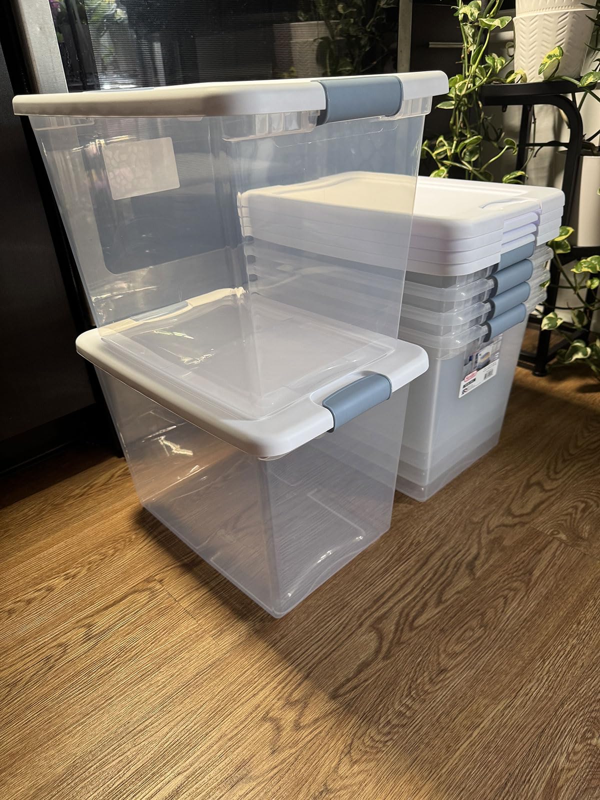 Sterilite Wheeled Latching Box w/ Lids for Home & Office, 56 Quart, 4-Pack customer photo 1