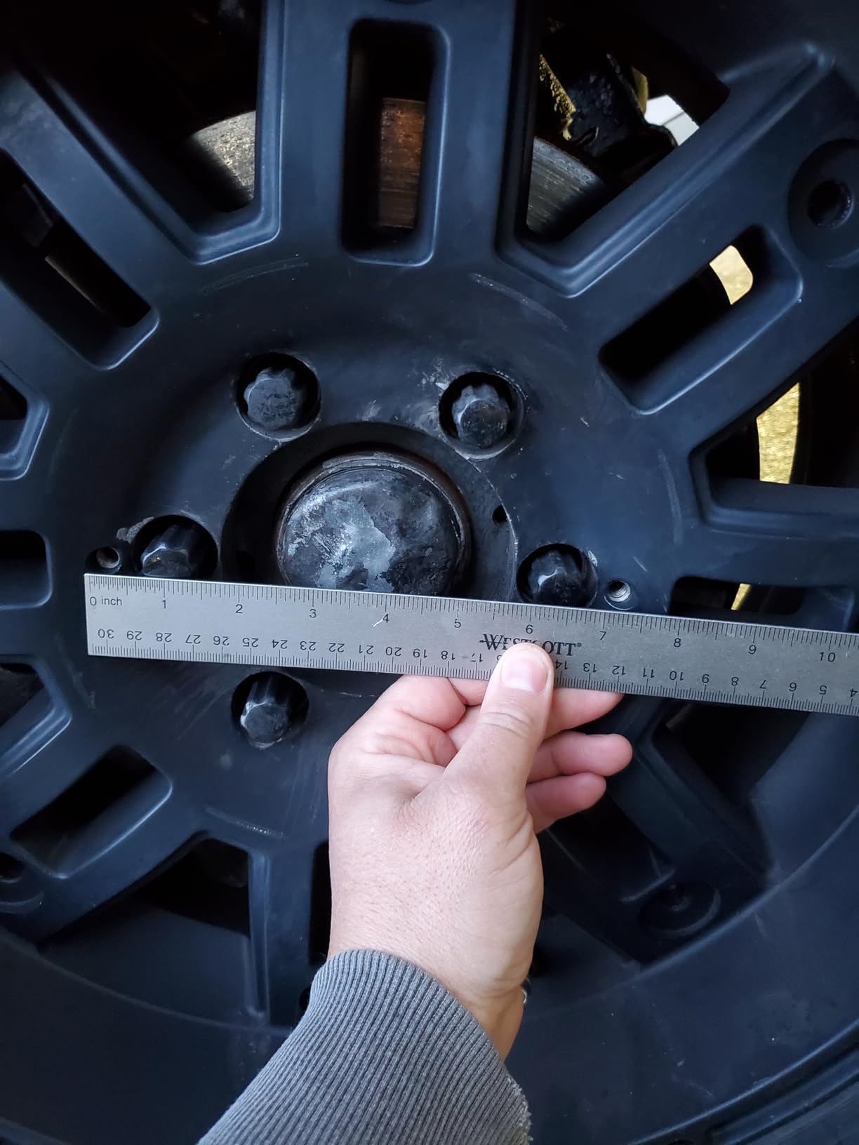 Fuel Off-Road Wheel Center Cap, 5/6 Lug, Black | 7 inch Diameter, Chrome Rivets, Custom Design customer photo 1