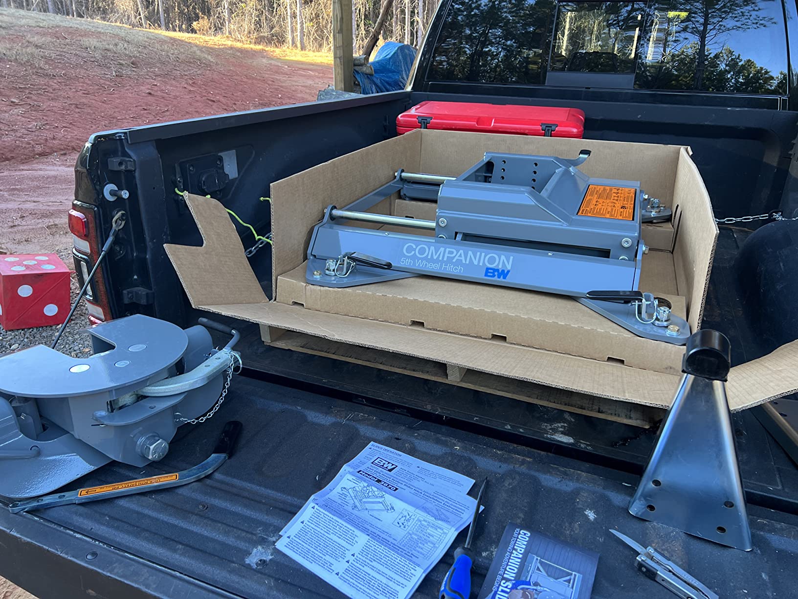 B&W Trailer Hitches Companion OEM Slider Fifth Wheel Hitch - Compatible with Ram OEM Puck System - RVK3670 customer photo 1