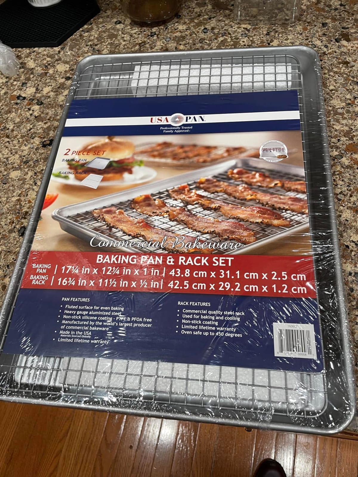 USA Pan Jelly Roll Baking Pan and Bakeable Cooling Rack, Nonstick Commercial Quality customer photo 1