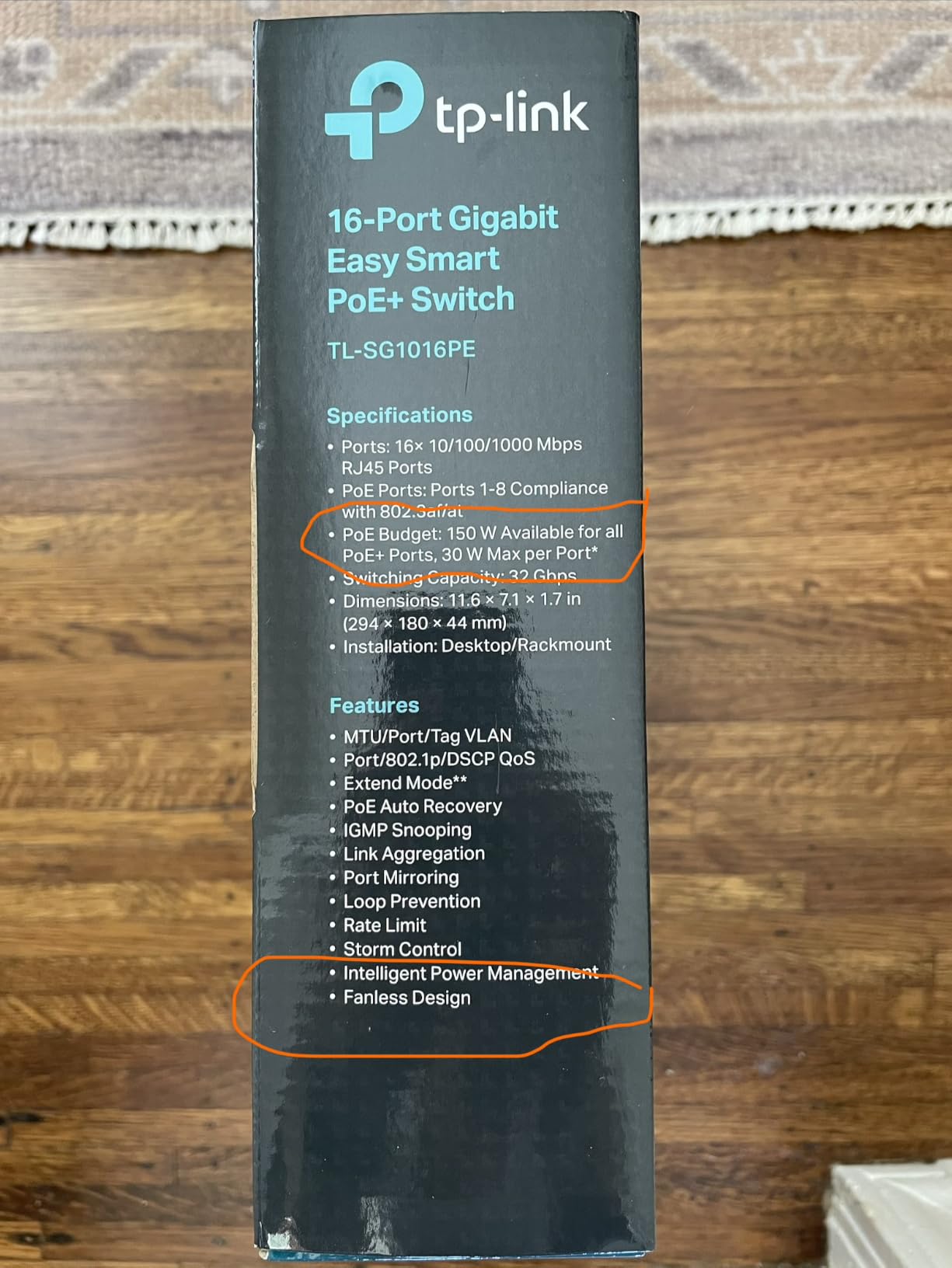 TP-Link TL-SG1016PE | 16 Port Gigabit PoE Switch | Easy Smart Managed | 8 PoE+ Ports @150W | Plug & Play | Sturdy Metal w/ Shielded Ports | QoS, Vlan, IGMP & LAG, Free Expert Help customer photo 2
