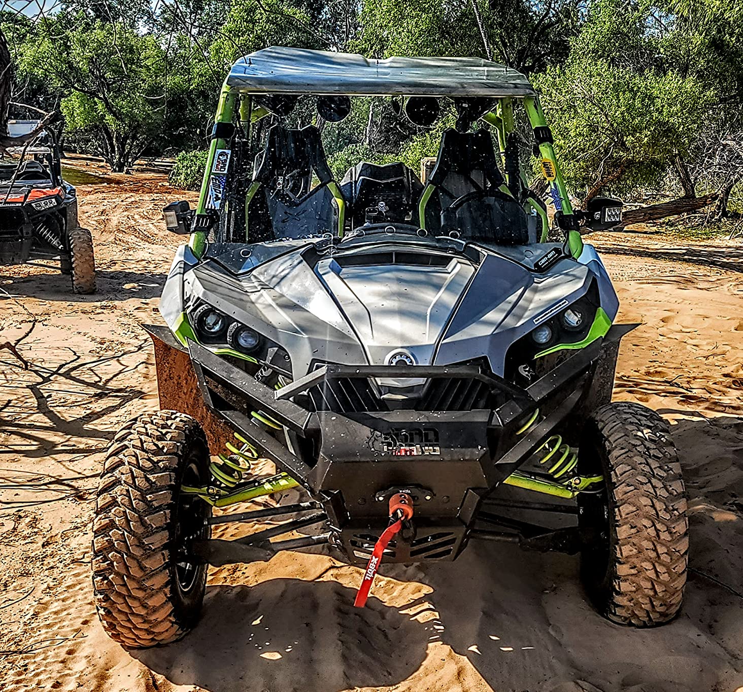 X-BULL 4500 lbs Winch 12V Electric Winch Kits with Fairlead, ATV/UTV Winch with Waterproof Synthetic Rope Winch with Wireless Remotes and Mounting Bracket customer photo 1