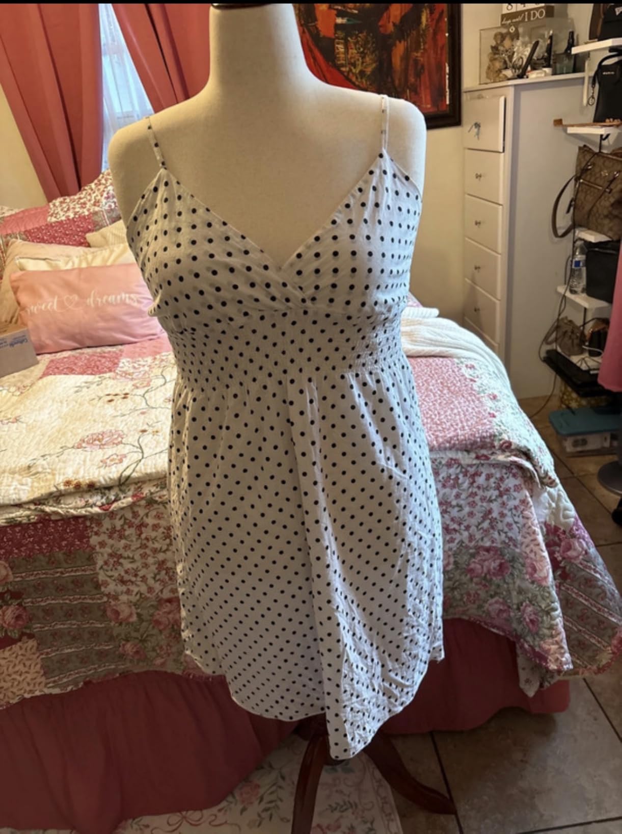 Bonnlo Female Dress Form Pinnable Mannequin Body Torso with Wooden Tripod Base Stand (White, 6) customer photo 2