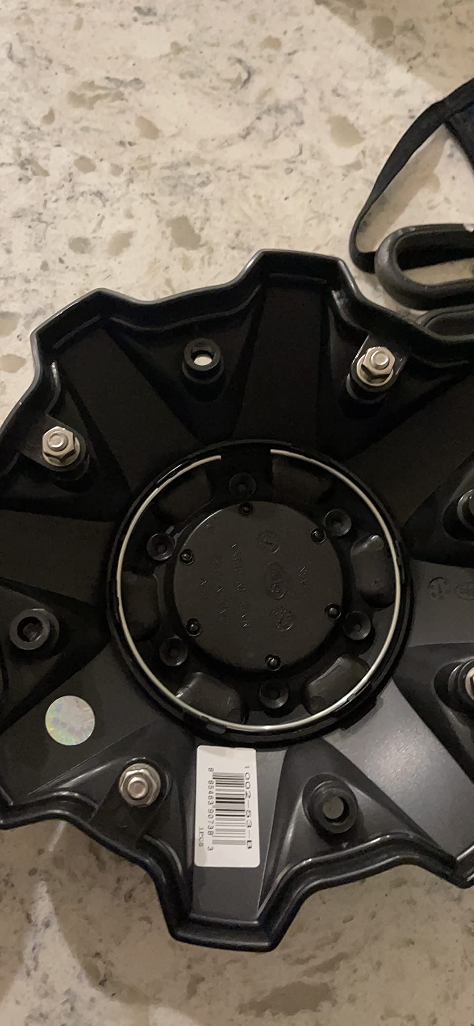 FUEL Matte Black Chrome Rivets Wheel Center Caps One (1) 1002-53B M-447 8-Lug (with Screws) customer photo 2